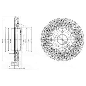 Диск тормозной Delphi BG3986