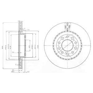 Диск тормозной Delphi BG3995