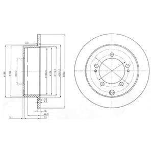 Диск тормозной Delphi BG4037