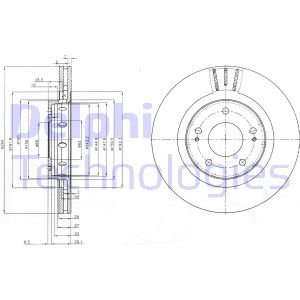 Тормозной диск Delphi BG4038C