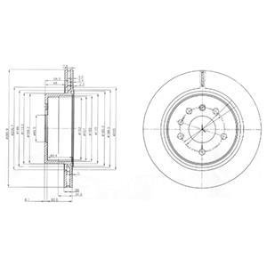 Диск тормозной Delphi BG4043