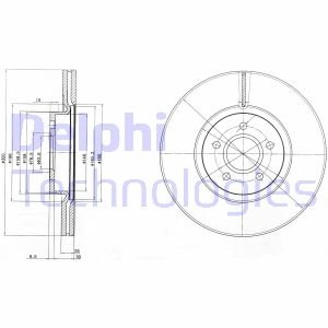 Диск тормозной Delphi BG4056C