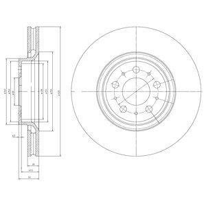 Тормозной диск Delphi BG4071