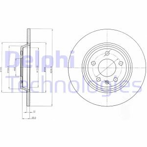 Диск гальмівний Delphi BG4081C