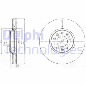 Диск тормозной Delphi BG4083C