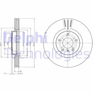 Диск тормозной Delphi BG4107