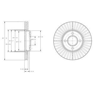 Тормозной диск Delphi BG4117 (фото 1)