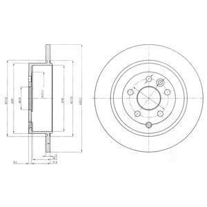 Диск тормозной Delphi BG4124C