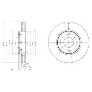 Диск тормозной Delphi BG4127