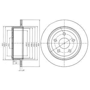 Тормозной диск Delphi BG4157