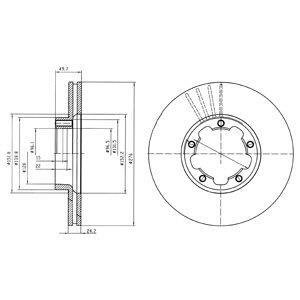 Тормозной диск Delphi BG4173