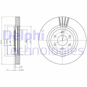 Диск тормозной Delphi BG4176C