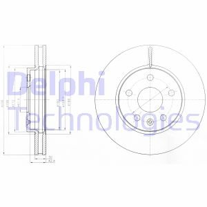 Гальмівний диск Delphi BG4187C