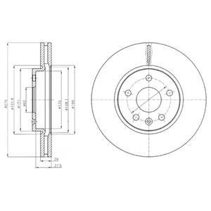 Диск тормозной Delphi BG4191 (фото 1)