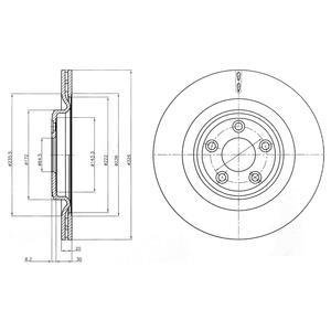 Диск тормозной Delphi BG4202C