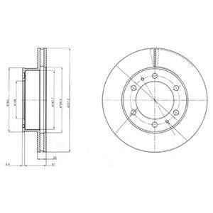 Диск тормозной Delphi BG4211