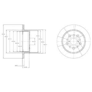 Тормозной диск Delphi BG4216