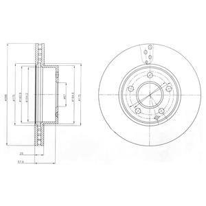 Тормозной диск Delphi BG4227C