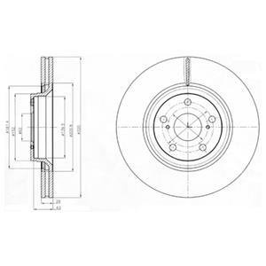 Тормозной диск Delphi BG4235