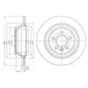 Диск тормозной Delphi BG4238C