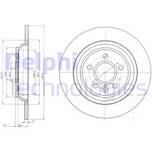 Диск тормозной Delphi BG4239C