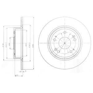 Тормозные диски Delphi BG4249 (фото 1)