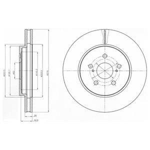 Диск тормозной Delphi BG4253