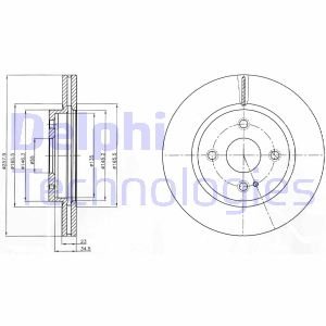 Диск тормозной Delphi BG4254C (фото 1)