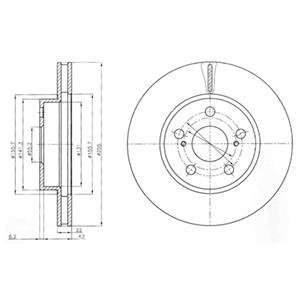 Диск тормозной Delphi BG4269