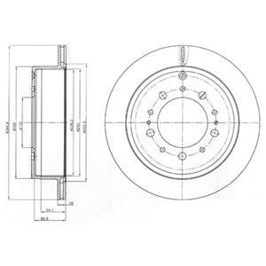 Гальмівний диск Delphi BG4275