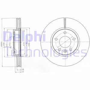 Диск тормозной Delphi BG4278C