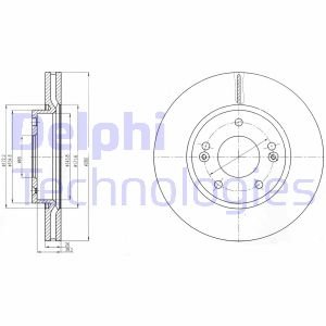 Диск тормозной Delphi BG4281C