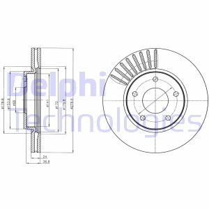 Диск тормозной Delphi BG4282C (фото 1)