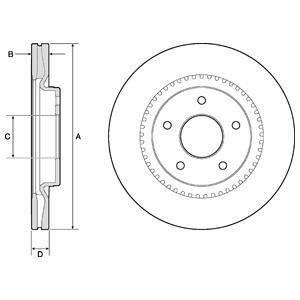 Диск тормозной Delphi BG4283