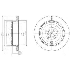 Диск тормозной Delphi BG4288 (фото 1)