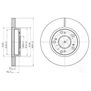 Тормозной диск Delphi BG4294