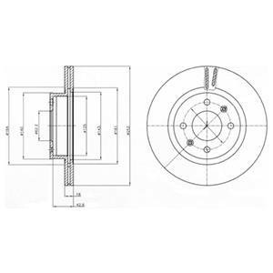 Диск тормозной Delphi BG4295