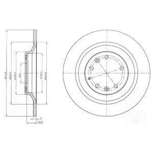 Гальмівний диск Delphi BG4318