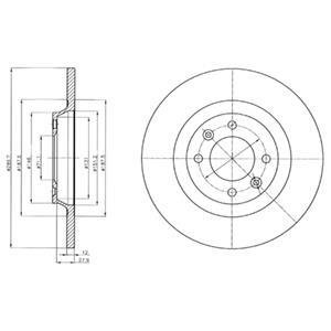 Тормозной диск Delphi BG4322