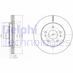 Диск тормозной Delphi BG4326