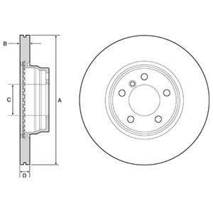 Диск тормозной Delphi BG4458C