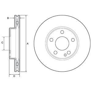 Диск гальмівний Delphi BG4554C