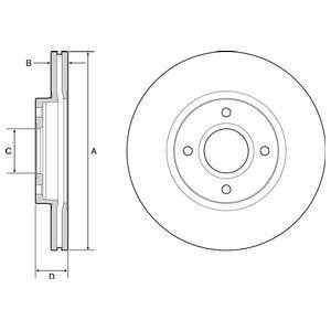 Диск тормозной Delphi BG4569