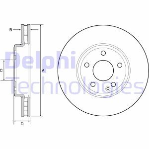 Диск тормозной Delphi BG4646C