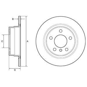 Диск тормозной Delphi BG4649C