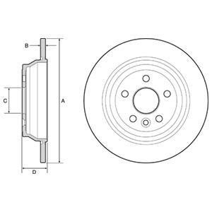 Диск тормозной Delphi BG4656C