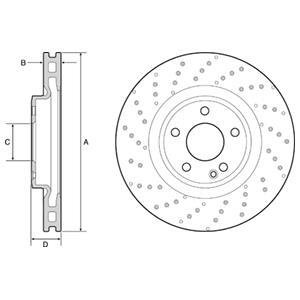 Диск тормозной Delphi BG4658C