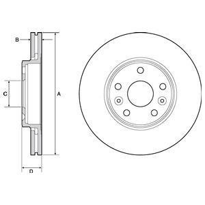 Диск тормозной Delphi BG4667C