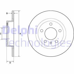 Диск гальмівний Delphi BG4675