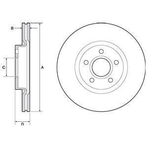 Диск тормозной Delphi BG4676C